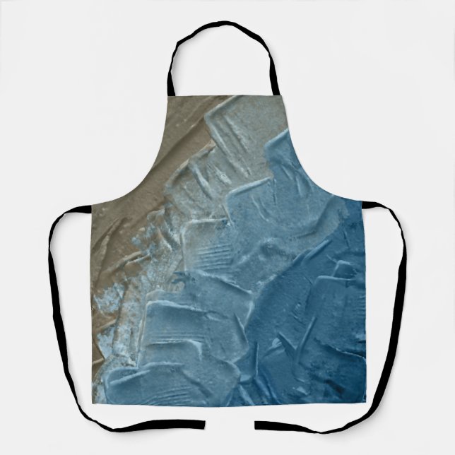 Delantal Ocean's Edge: Una pintura digital de la tranquilid (Anverso)