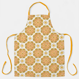 Delantal Ocher Medallions Apron