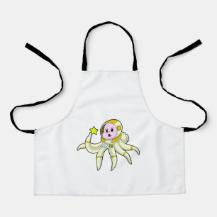 Delantal Octopus como buceador con estrella