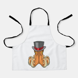 Delantal Octopus como Caballero con sombrero superior