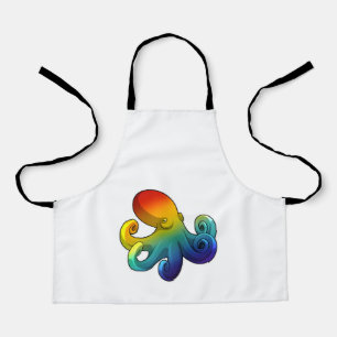 Delantal Octopus con arcoiris