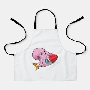 Delantal Octopus con cohete