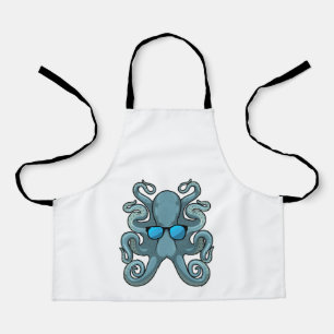 Delantal Octopus con gafas de sol