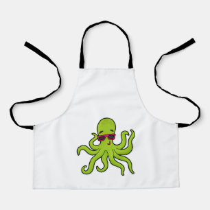 Delantal Octopus con gafas de sol