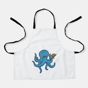 Delantal Octopus con libro