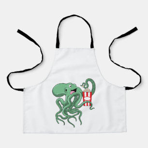 Delantal Octopus con popcorn