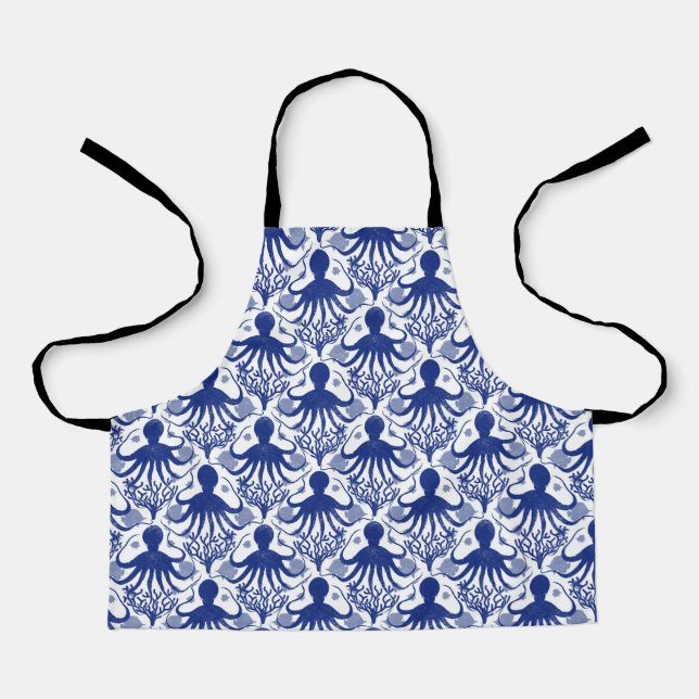 Delantal Octopus (fondo claro) (Anverso)