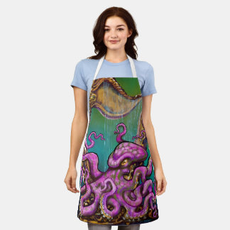 Delantal Octopus Harp Apron