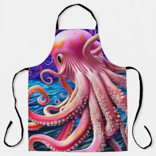 Delantal Octopus rosado