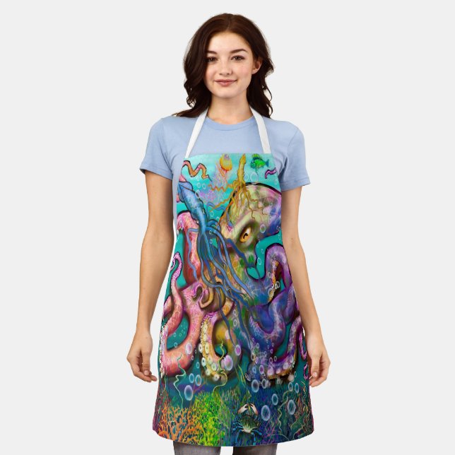 Delantal Octopus Spuid Apron (Gastado)