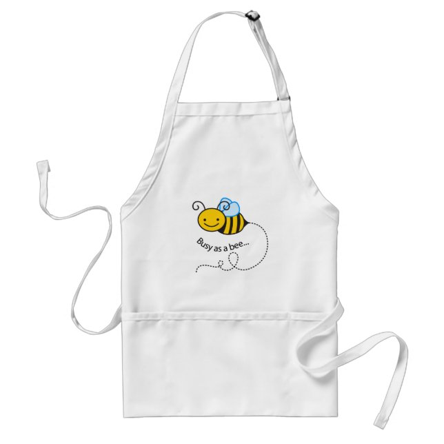 Delantal Ocupado como abeja (Frente)