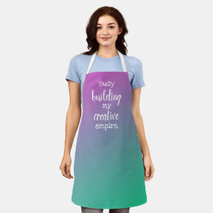 Delantal Ocupado Construyendo Mi Apron Colorido Imperio Cre