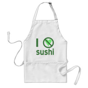Delantal Odio el sushi