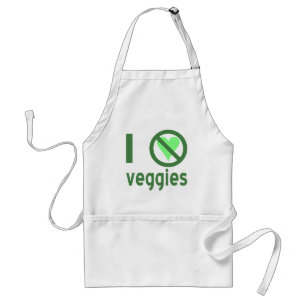 Delantal Odio las verduras No amor