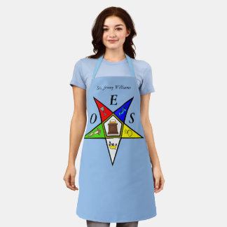 Delantal OES Eastern Star Sister Masonry Order Blue