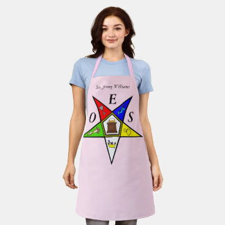 Delantal OES Eastern Star Sister Masonry Order Pink