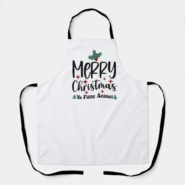 Delantal Oferta divertida de Xmas Apron-Classic de impresió (Anverso)