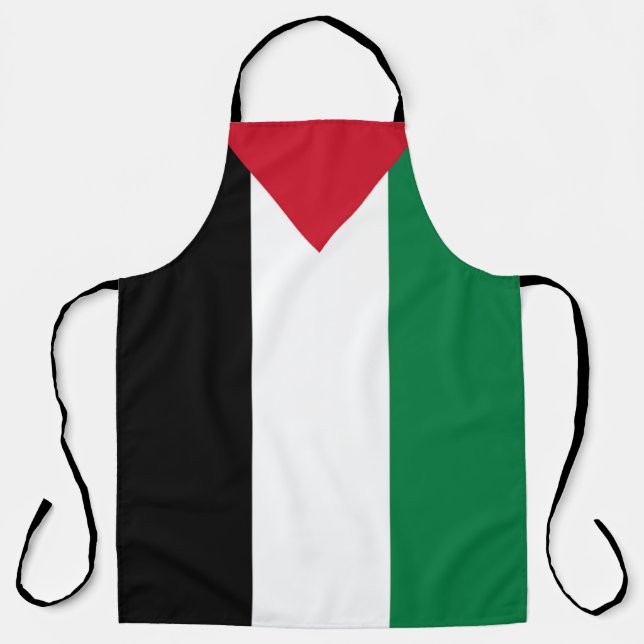 Delantal oficialmente bandera del Estado de Palestina (Anverso)