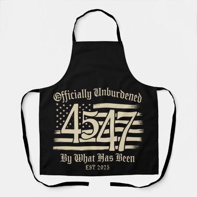 Delantal Oficialmente Descargados Por Lo Que Ha Sido Trump  (Anverso)