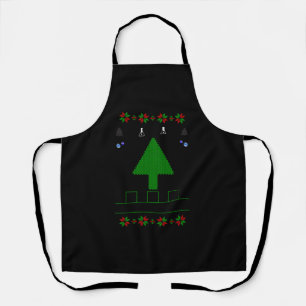 Delantal Oh Árbol de Navidad Químico negro