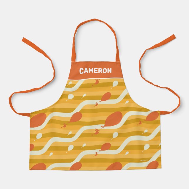 Delantal ¡Oh, los lugares a los que vas! Patrón de globo re (Anverso)