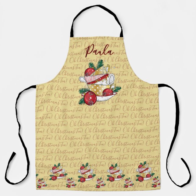 Delantal ¡Oh Navidades Tea! (Anverso)