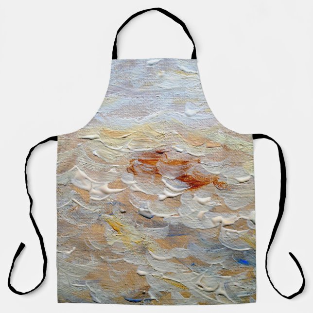 Delantal Oil paintings texture, fine artbackground,abstract (Anverso)