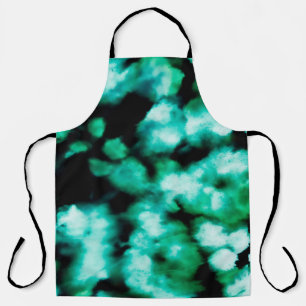 Delantal Ojo Verde Oscuro. Inspiración Aquamarine Tie Dye