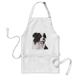 Delantal ojos de color negro y blanco