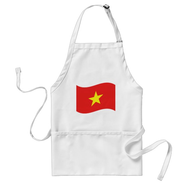 Delantal Ola de bandera de Vietnam (Frente)