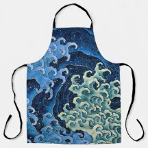 Ola Femenina de Hokusai Vintage Océano