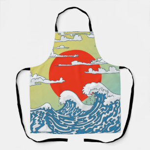 Delantal Olas Japonesas