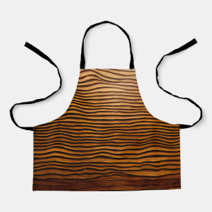 Delantal Olas leñosas de maravilla - Elegante grano de made