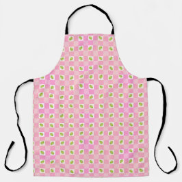 Delantal Olive Me Loves Olive You Retro Pink Pattern Apron