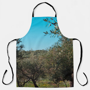 Delantal Olivos en el paisaje de Apulia en otoño. ag