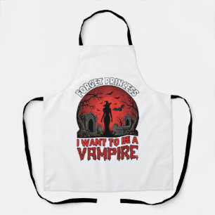 Delantal Olvidar princesa quiere ser vampiro Halloween_1