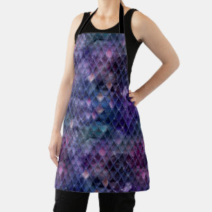 Delantal Ombre Morado Brillante y Escamas de Dragón con Bri