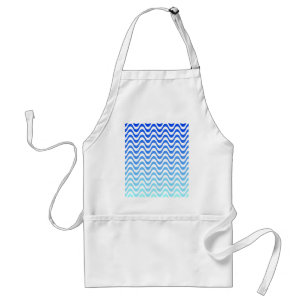Delantal Ondas azules degradadas