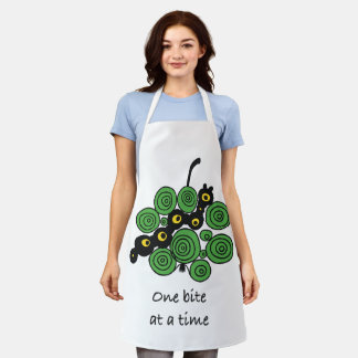 Delantal One bite at a time – enjoy the process