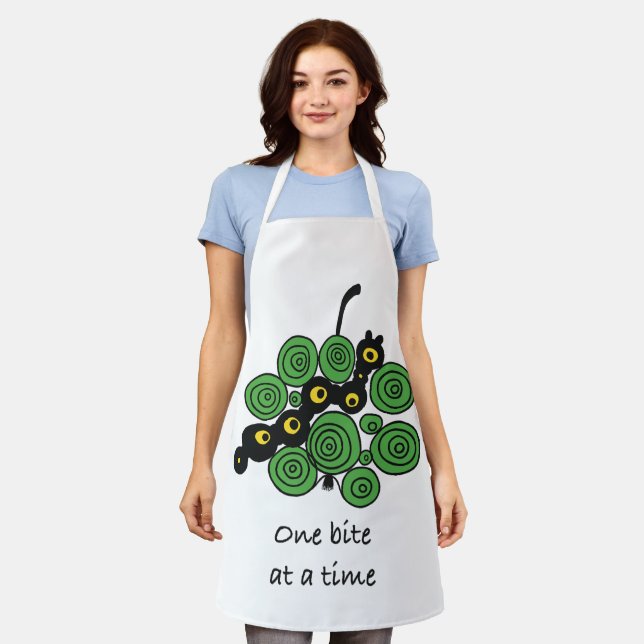 Delantal One bite at a time – enjoy the process (Gastado)