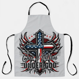 Delantal One Nation Under God 