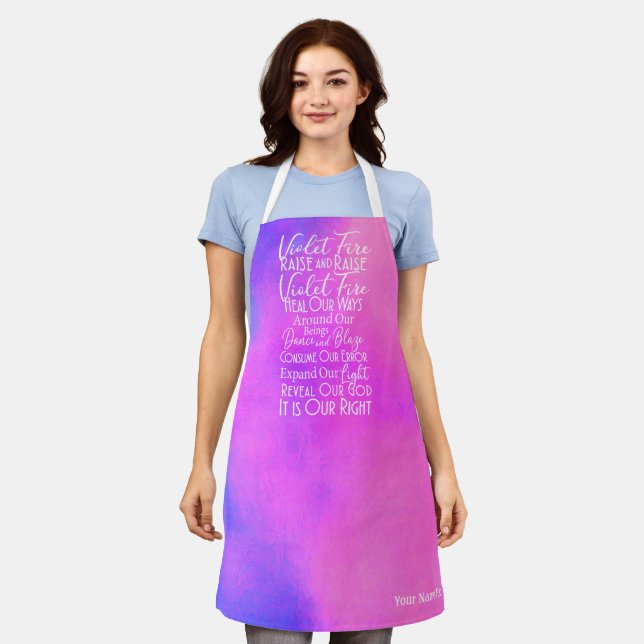 Delantal Oración contra incendios violenta: Intento positiv (Gastado)