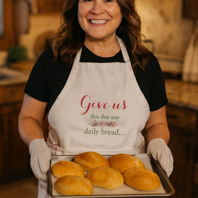 Delantal Oración floral diaria de pan (Subido por el creador)