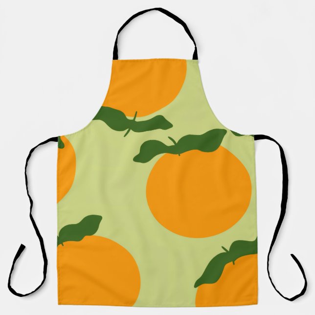 Delantal Orange pattern design (Anverso)