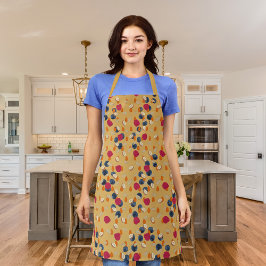 Delantal Orejas, frutas y frutos secos de oro