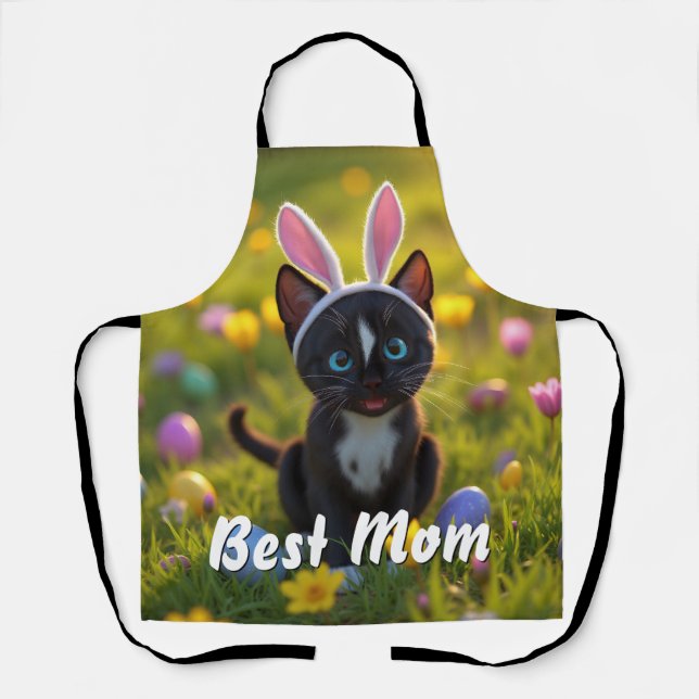 Delantal Orejas y purgas conejitas: La obra de Pascua de Fe (Anverso)