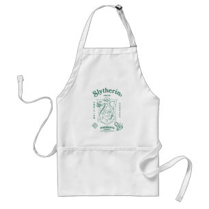 Delantal ORGULLO AMBICIÓN ASTUCIa EMBLEMA DE SLYTHERIN