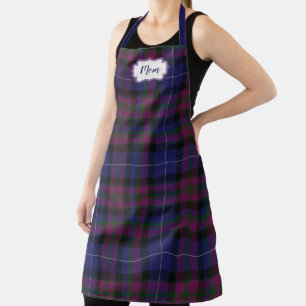Delantal Orgullo de Escocia Tartan Plaid Monogrammed