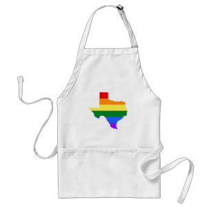 Delantal Orgullo gay   Arcoiris de Texas