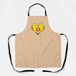 Delantal Orgullo Intersexual Corazón Apron